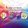 L – Style Accessories Shell Lock Clear Black