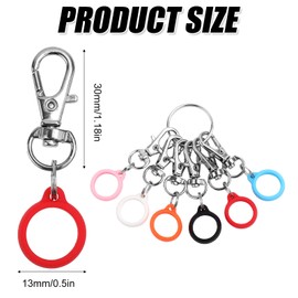 Gosknor 6pcs Pen Holders, 0.5 Inch Clip On Pen Pocket Clip Highlighter Pen Holder Lanyard Badge Reel Clasp Pen Converter Nurse Badge Reel Accessories (Pen not Included)