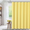 Dynamene Yellow Fabric Shower Curtain - Waffle Weave Textured Heavy