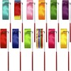 CampTeck U7151 Assorted Colour 2m Dance Ribbons, Rhythmic Gymnastics Ribbons