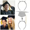 KAHIOE 2 Pack Graduation Cap Headband, Firm Anti-Fall Grad Cap