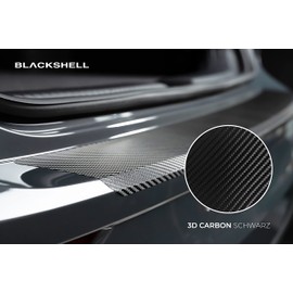 Blackshell® Boot Sill Protector Film Suitable for Opel Mokka X | Type J13 | Year of Manufacture 2016-2019 Carbon Matt - Perfect Fit Bumper Protection Including Set for Film