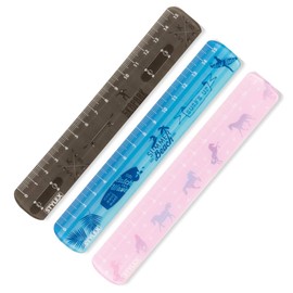 STYLEX Schreibw Motif Ruler 15 cm Assorted