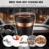 Sylvil Car Ashtray, Auto Ashtray with Cigar Electronic Lighter Solar