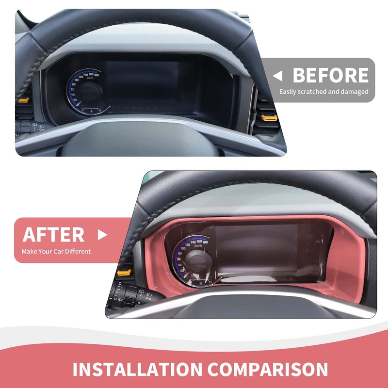 RAZPOY for Bronco Dashboard Panel Trim, Center Control Dash Board