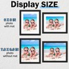 AouuecFrames with Mat, Photo Frames for Wall and Tabletop Display,