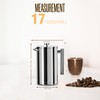 Utopia Kitchen French Press Coffee Maker, Double Wall Insulated Stainless