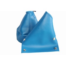 Kar Designers Fits Datsun 240z, 260z, 280z Leather Manual Shift & E-Brake Boots SET Blue