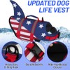 EMUST Dog Life Jacket, Ripstop Dog Lifesaver Vests with Rescue