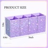 Resholder Bling Desk Organizer for Women, Rhinestone Pen Makeup Brush