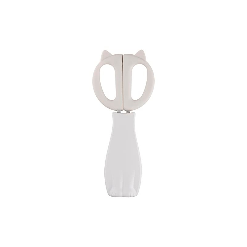 Kai Corporation KAI DH2739 Cat Kitchen Scissors Nyammy Warm Gray