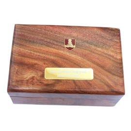 Gamekeepers Cottage gifts Royal Artillery Shield Plain Wooden Jewellery Keepsake Storage Box With Free Engraving ME4