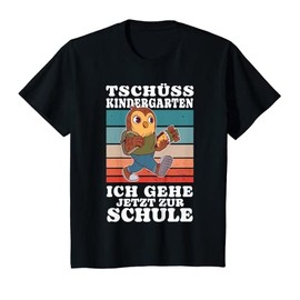 Kids First-class school child owl with school cone, first day at school T-Shirt