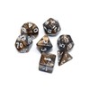 DND Dice Set RPG Brown 7-Die Dice Set Fit Dungeons