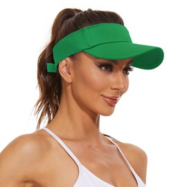 Durio Sun Visor Hat Golf Sports Tennis Beach Visor Unisex Summer Hat Adjustable UV Protection Cap for Women Men Outdoor Visor 05 Green One Size