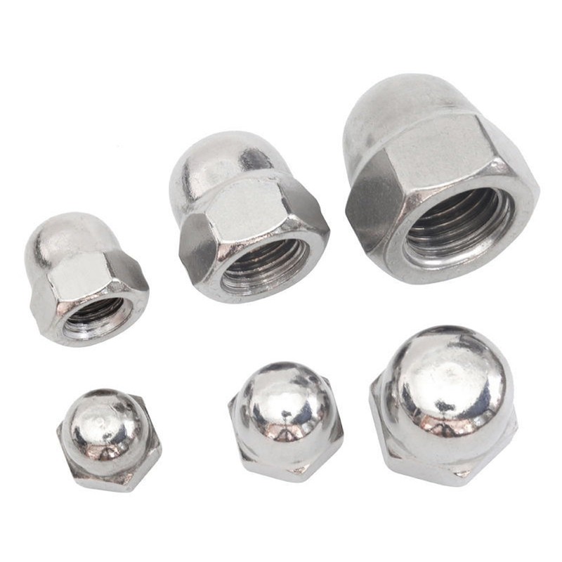 Yesmin 12 Pcs M8 Dome Nut,304 Stainless Steel,For Industry,Power,Hardware,Equipment,Etc