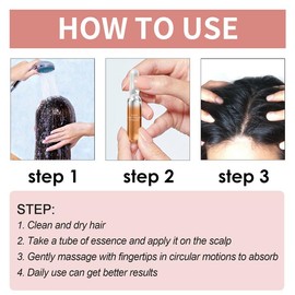 EELHOE Tight Hair Amps Thick and Strong Hair Care and repair scalp hair, anti-loose hair root massage solution