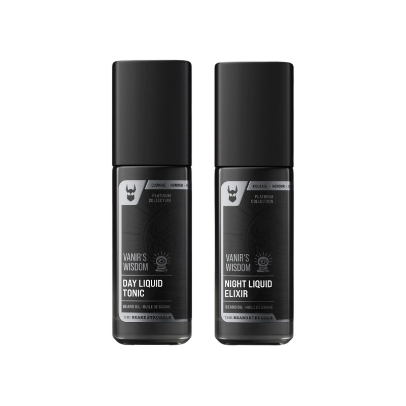 The Beard Struggle Tonic + Elixir Beard Oil Bundle Platinum