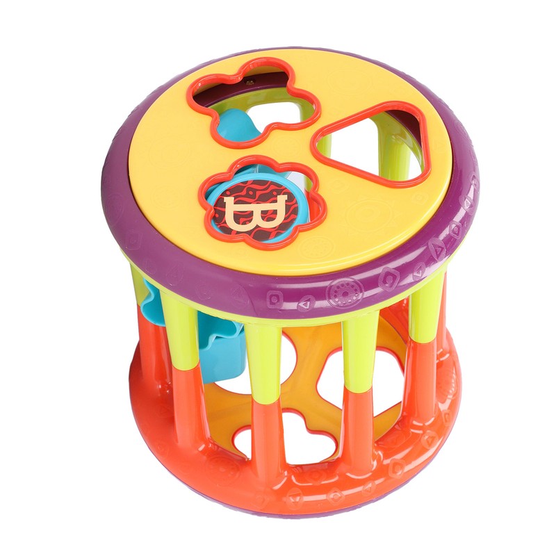 Kids Blocks Shape Sorting Toy Plastic Montessori Activity Cube Baby