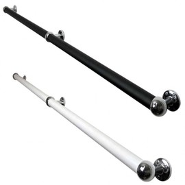 Stair stainless steel handle safety bar handrail wall-mounted handrail wall-mounted handrail Handrail 60cmSet (Black)