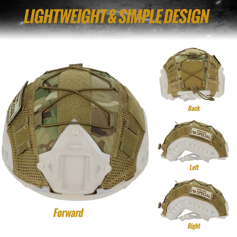 OneTigris Helmet Cover Airsoft Helmet Without Helmet for FAST PJ