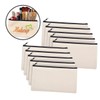 CORHAD 10pcs Sublimation Blank Makeup Bags Canvas Pencil Cases Zipper