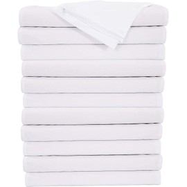 Niagara Standard Pillow Cases 12 Pack Pillow Protectors Covers Zippered 20x26 Inches Set White Soft Brushed Microfiber Reduces Respiratory Irritation Physical Threapy Clinics Hotels