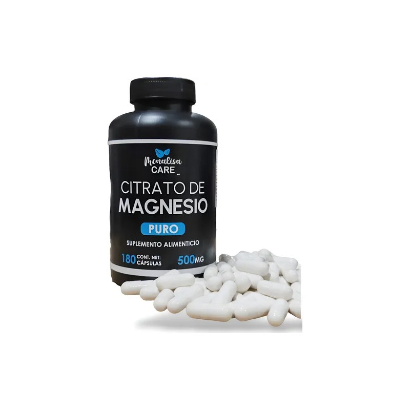 Citrato Magnesio Puro 180 Caps 500mg Natural