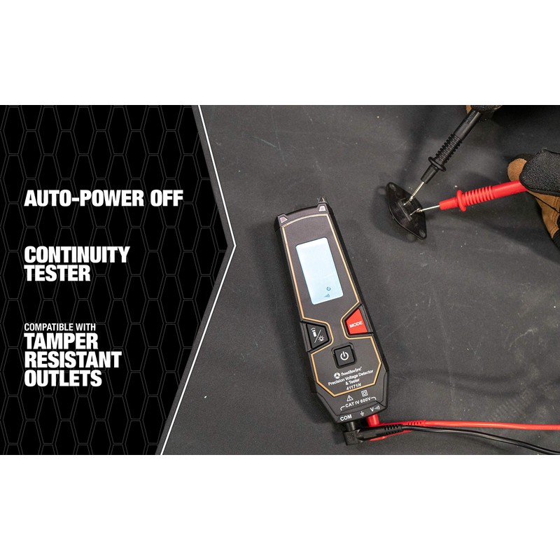 Southwire Tester LCD 600VAC/VDC NCV - Auto Detects AC or