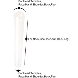 Natural Clear Quartz Massage Stick 4.3 Inch Handmade Crystal Stick Gua Sha Scratch Massager for Acupuncture Therapy Pointed Wand Treatment Crystal Wand for Women for Exercising