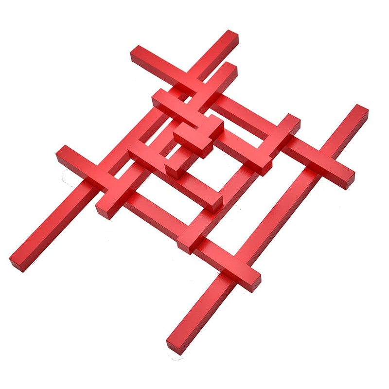 Kghios Montessori Long Red Rods Montessori Sensorial Toys Material for