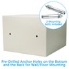 Luwint Small Steel Safe Box with Key Lock, 0.3 Cu