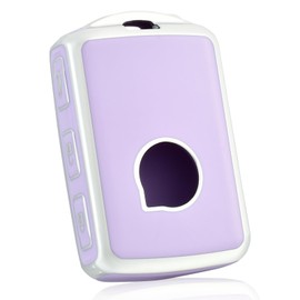 OFF WE GO Car Key Cover Case Key Fob Fit for Volvo XC40 XC60 XC70 XC90 C30 C40 CX5 CX8 CX30 V40 V60 V70 V90 S60 S80 S90 C30 C40 T5 T6 Car Key Shell Car Key Protective Fob Key Holder Box, Purple Silver