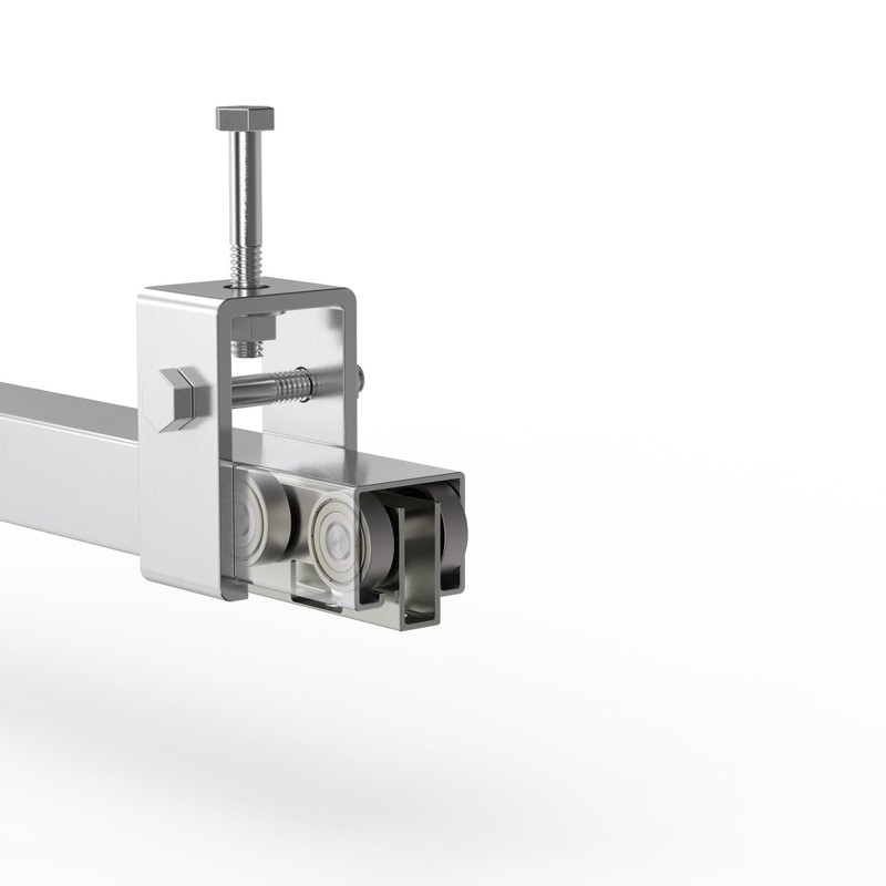 4 Wheel Light Duty Trolley Assembly for All 1-5/8" or