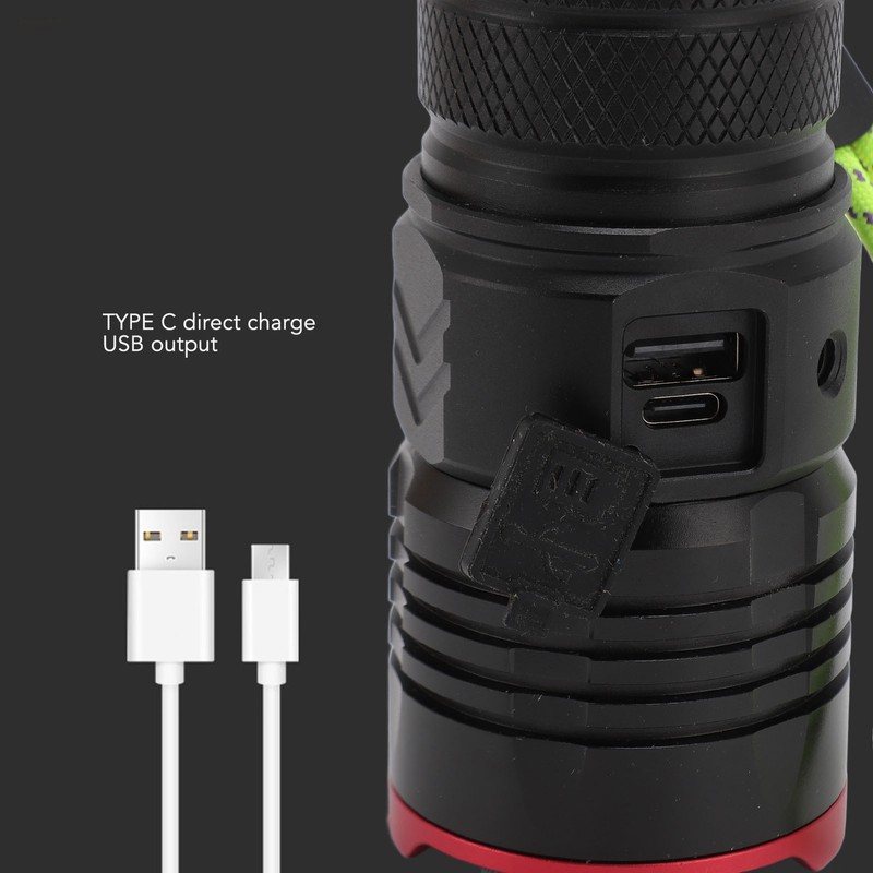 Outdoor Flashlight Professional White Laser High Brightness Waterproof Long Range