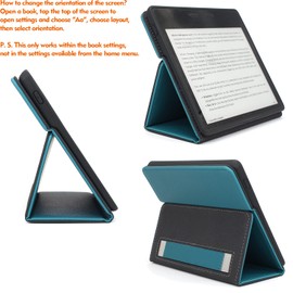 E-Reader Case for 10th Generation 2019 and 9th Generation 2017 Released PU Leather Cover H01 - Lake Blue