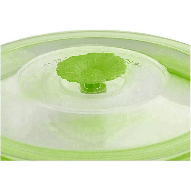 Aquila Juego De 3 Ensaladeras Acero Inoxidable C/tapa Verde- Je3657