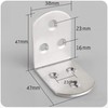 Angle Brackets, Tiberham 90 Degree Right Angle Corner Bracket, 47