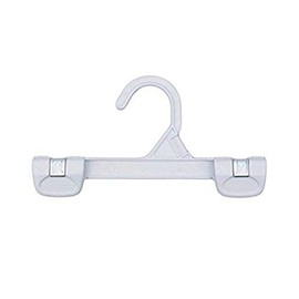 NAHANCO 1681/8W Snap Grip Plastic Hook Skirt/Slack Hanger, 8", White (Pack of 200)