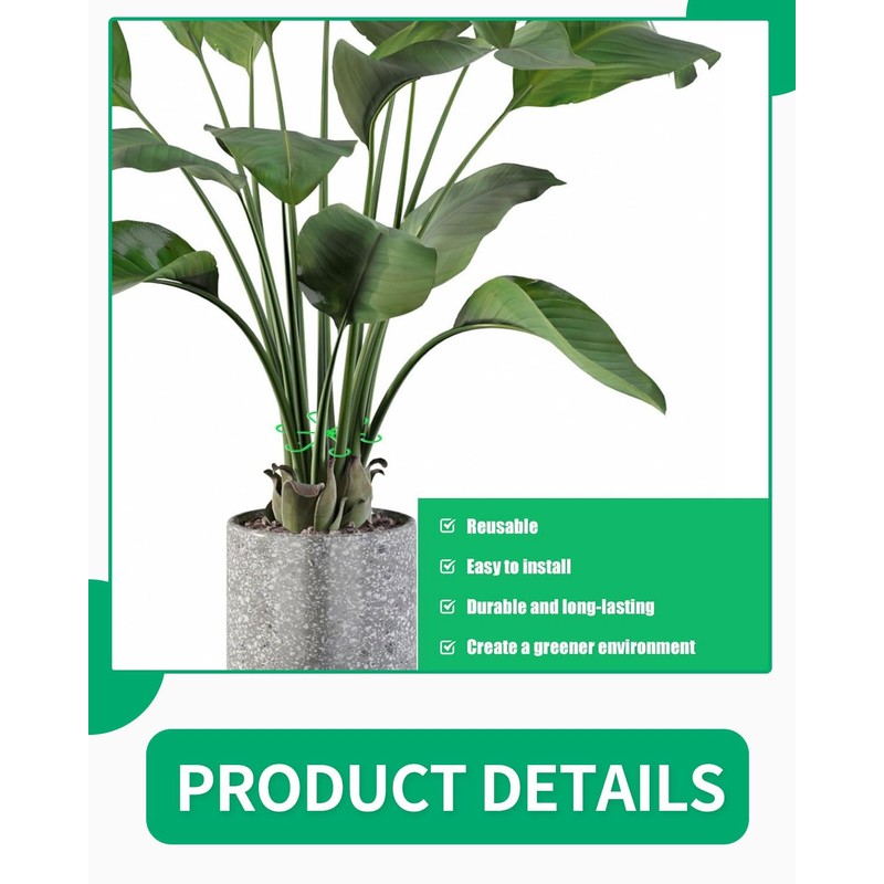 LOZTBUE 4 Piece Plant Stand, Plastic Stem Holder for Climbing