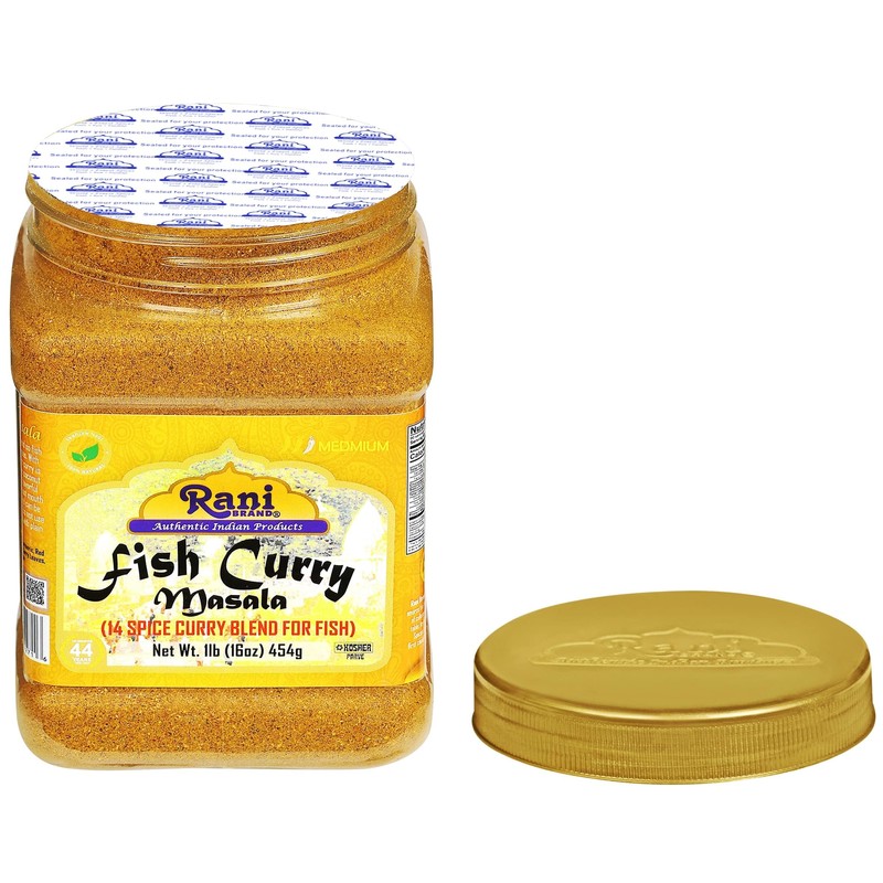 Rani Fish Curry Masala (14-Spice Curry Blend for Fish) 16oz