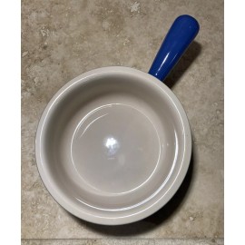 Le Creuset "Cobalt" LE CREUSET 5" Stoneware French Onion Soup Bowl w/ Handle NWT 16 oz Blue