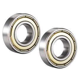 A ABSOPRO Ball Bearing Double Sealed 6002ZZ 15x32x9mm Carbon Steel (Set of 2)