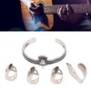 Guitar Pick Set with Alloy Bracelet Stainless Steel Finger Thumb