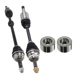 AutoShack Front CV Axle Shafts Left & Right + Wheel Bearings Replacement for 2009-2019 Toyota Corolla 2003-2013 Toyota Matrix 2003-2010 Pontiac Vibe 4-PC Kit