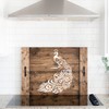 Peacock Art Stencil - Peacock Feather Design
