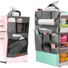CROTIRAD 15 Pouches Mini Fridge Organizer, Dorm Fridge Cover with