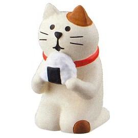ZCB-26362/DECOLE デコレ concombre コンコンブル 千客万来シリーズマスコット【おむすび猫】/レジン/インテリア/オブジェ/ギフト/プレゼント