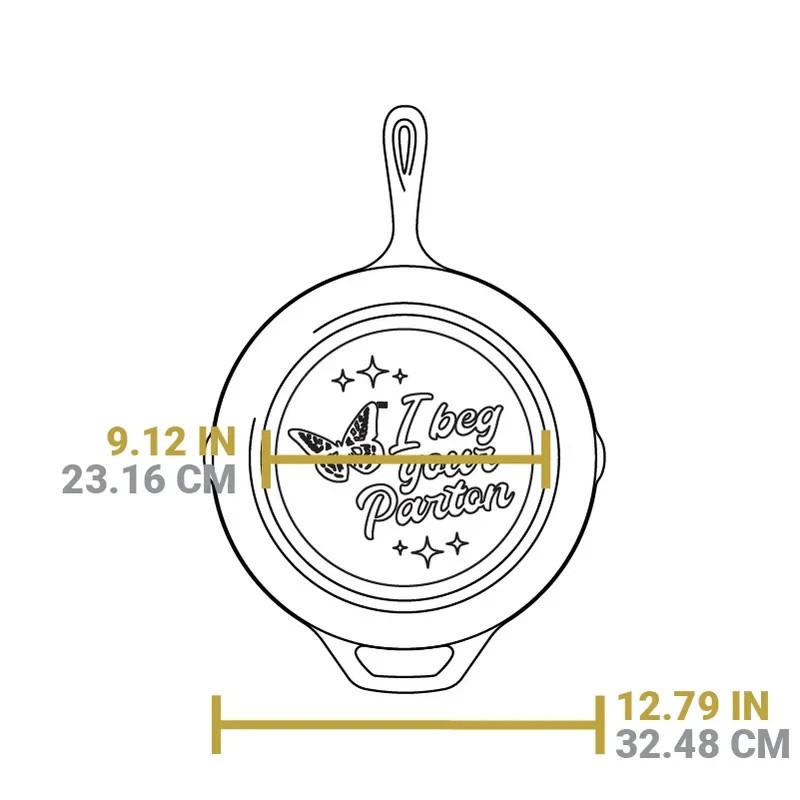 Lodge 12" I Beg Your Parton Chef Collection Dolly Parton