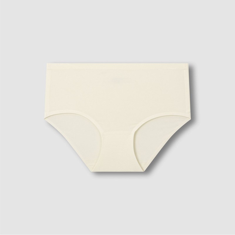 JAJU [JAJU] Women's Modal No-Line Hip Hugger Panty 3-Pack_Lemon